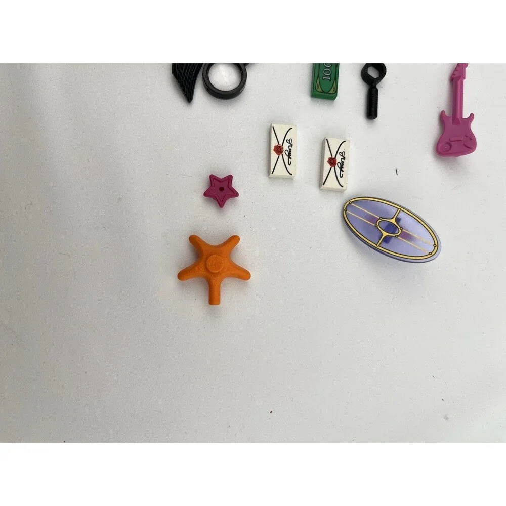 Lego Random Minifigure Accessories Lot Love Note Money Trophy Star Fish Shield